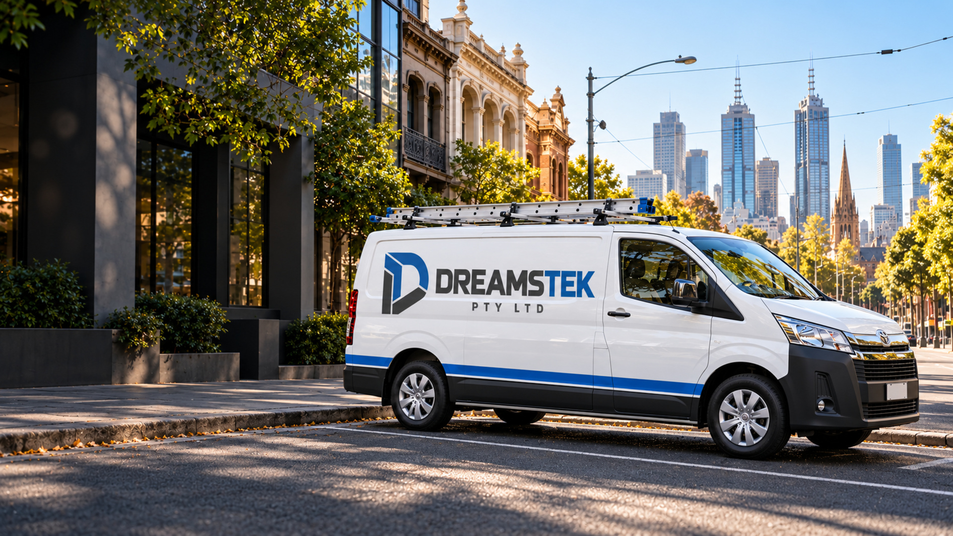 Dreamstek Pty Ltd service van in Melbourne